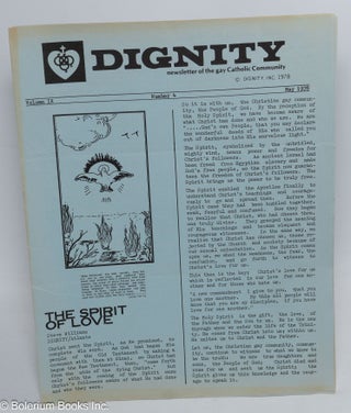 Cat.No: 310321 Dignity: newsletter of the Gay Catholic Community; vol. 9, #4, May 1978:...