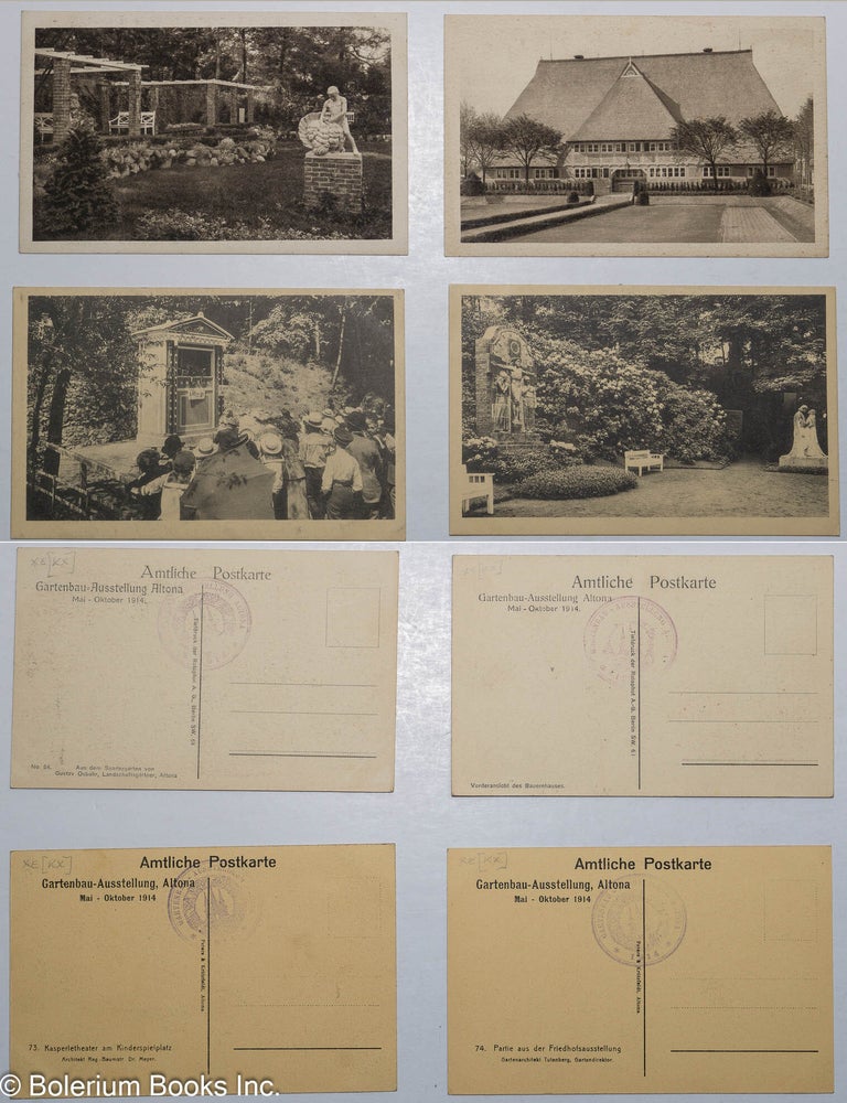 Cat.No: 310393 Group of postcards with views of the 1914 Horticultural Exposition in Altona, Germany