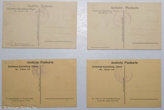 Group of postcards with views of the 1914 Horticultural Exposition in Altona, Germany