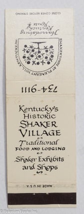 Cat.No: 310541 Kentucky's Historic Shaker Village, Traditional Food and Lodging, Shaker...