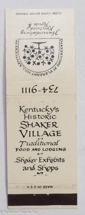 Cat.No: 310541 Kentucky's Historic Shaker Village, Traditional Food and Lodging,...