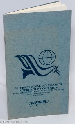 Cat.No: 310577 International Doukhobor Intergroup Symposium: Doukhobors, Molokans,...