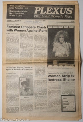 Cat.No: 310686 Plexus: West Coast women's press; Vol. 11 No. 6, September 1984...