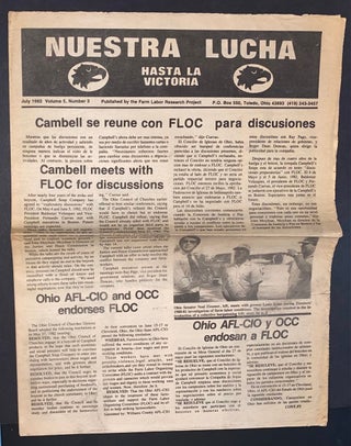 Cat.No: 310820 Nuestra Lucha. Vol. 5 no. 3 (July 1982