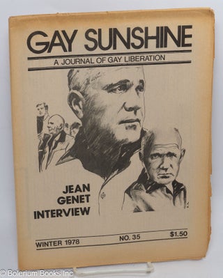 Cat.No: 311018 Gay Sunshine; a newspaper of gay liberation, #35 Winter 1978. Winston...