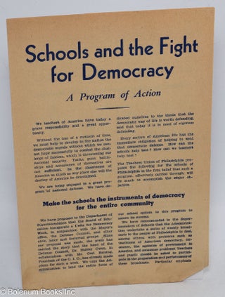 Cat.No: 311055 Schools and the Fight for Democracy: A Program of Action