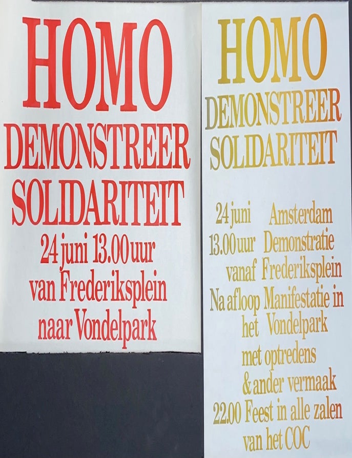 Cat.No: 311073 Homo demonstreer solidariteit [two posters]