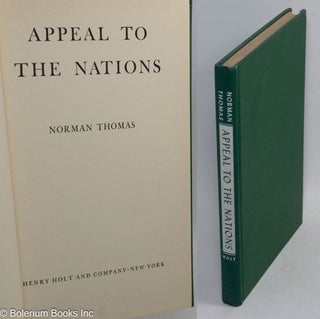 Cat.No: 311143 Appeal to the nations. Norman Thomas