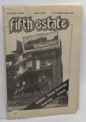 Cat.No: 311199 Fifth Estate: vol. 23, #1 (#328), Spring, 1988