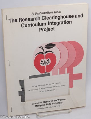 Cat.No: 311238 A Publication For The Research Clearinghouse and Curriculum Integration...