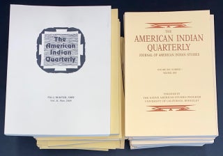 Cat.No: 311531 The American Indian Quarterly [33 issues