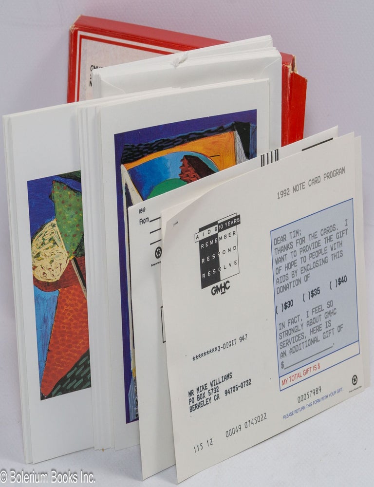GMHC Note Card Program Box of Cards with form letter | David Hockney ...