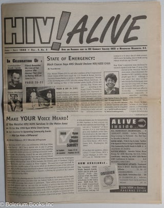 Cat.No: 311615 HIV!Alive/SIDA!Vida: news & resources from the HIV Community Coalition;...