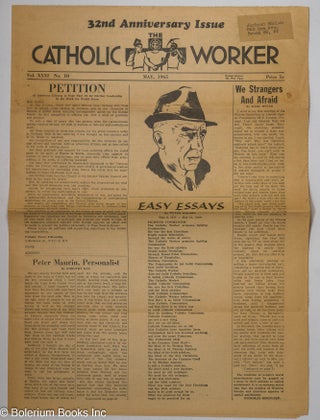 Cat.No: 311975 Catholic Worker, vol. 31, no. 10 (May 1965). Dorothy Day, Martin Corbin