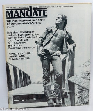 Cat.No: 312152 Mandate: the national magazine of entertainment & eros; vol. 2, #15, July...