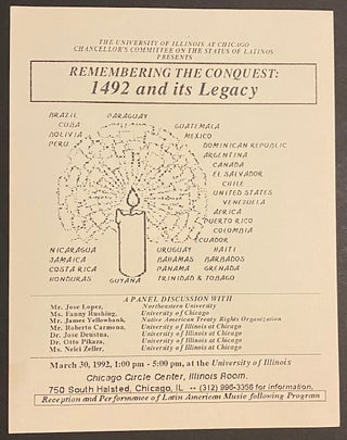 Cat.No: 312231 Remembering the conquest: 1492 and its legacy [handbill