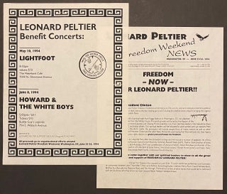 Cat.No: 312232 [Two handbills announcing events around Leonard Peltier Freedom Weekend