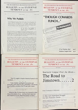 Cat.No: 312244 Bulletin of the External Tendency of the iSt. [Nos. 1-4