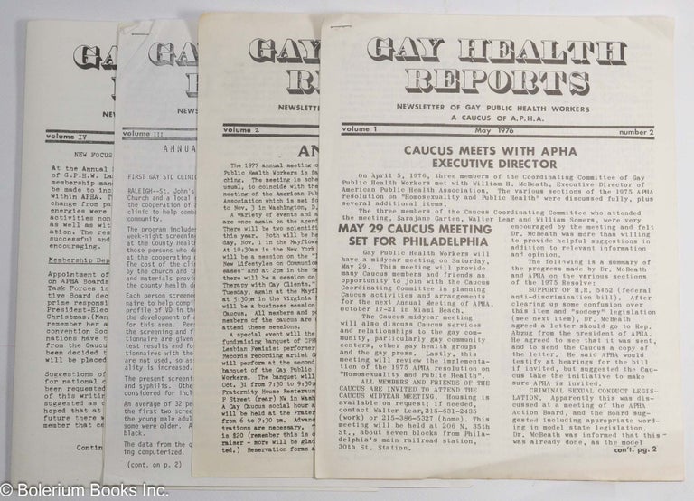 Cat.No: 312251 Gay Health Reports: newsletter of Gay Public Health Workers, a