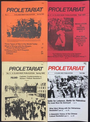 Cat.No: 312311 Proletariat: a Class War publication [nos. 1-4