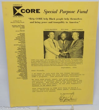 Cat.No: 312393 CORE Special Purpose Fund [letter]. Roy Innis