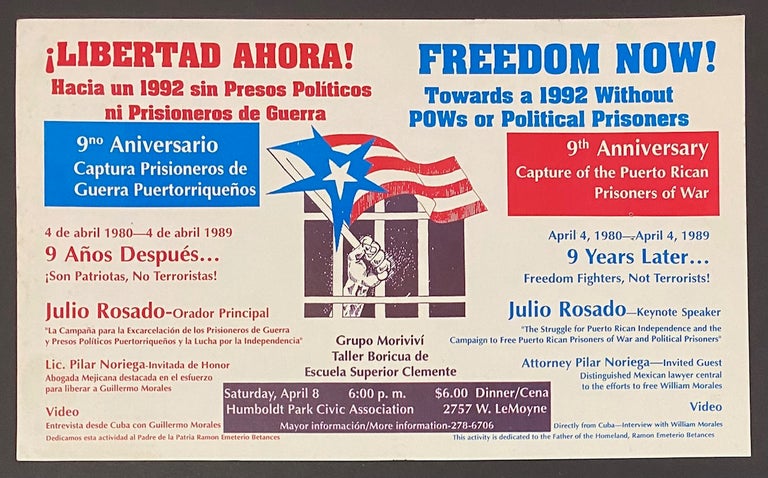 Cat.No: 312426 ¡Libertad ahora! / Freedom now! Towards a 1992 without POWs