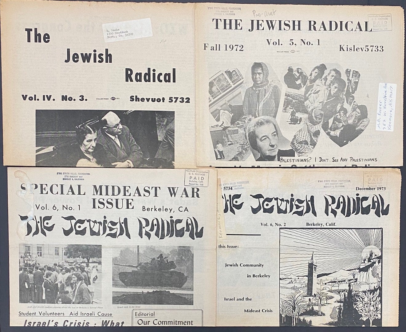 The Jewish Radical four issues