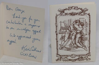 Cat.No: 312677 Thank you card from Kevin Cathcart of GCN. Kevin Cathcart, Demian