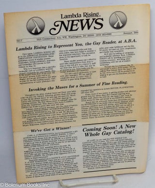 Cat.No: 312739 Lambda Rising News: #7, Summer 1986