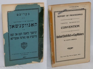 Cat.No: 312934 Report of proceedings of the tenth biennial convention of the United Cloth...