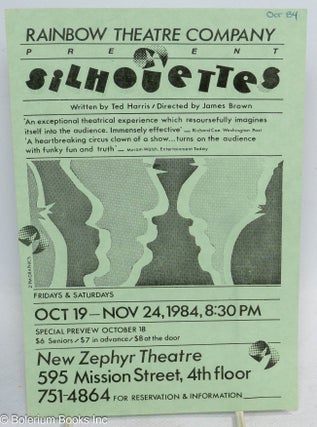 Cat.No: 313093 Rainbow Theatre Company presents Silhouettes written by Ted...
