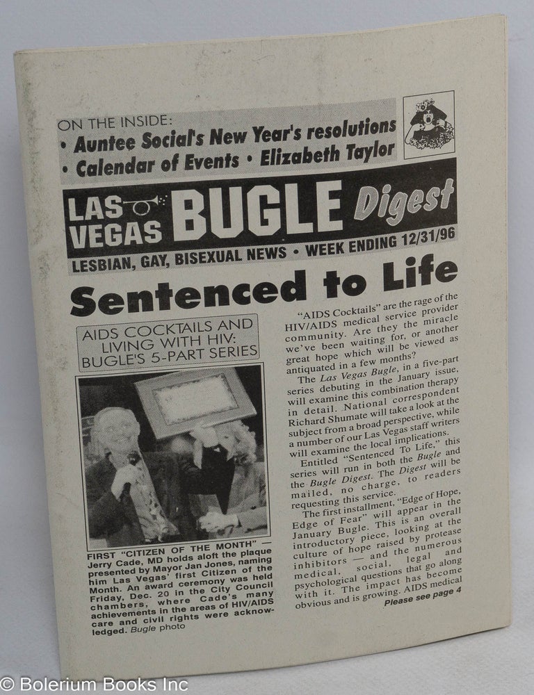 Cat.No: 313151 Las Vegas Bugle Digest: lesbian, gay, Bisexual news; week ending