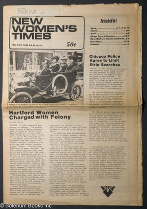 Cat.No: 313271 New Women's Times: Vol. 6, No. 10, May 9-22, 1980. Karen A. Hagberg, managing