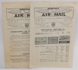 Cat.No: 313333 Monthly Air Mail, Vol. III, Nos. 8 and 9, January and February, 1933. John...