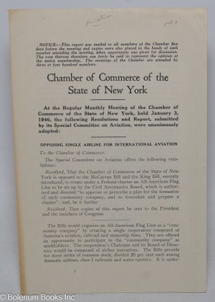 Cat.No: 313375 Chamber of Commerce of the State of New York … January 3, 1946, the...