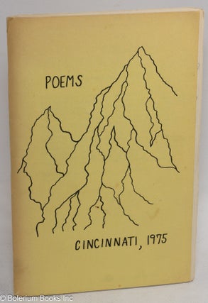 Cat.No: 313382 Poems Cincinnati, 1975. Carol Rainey