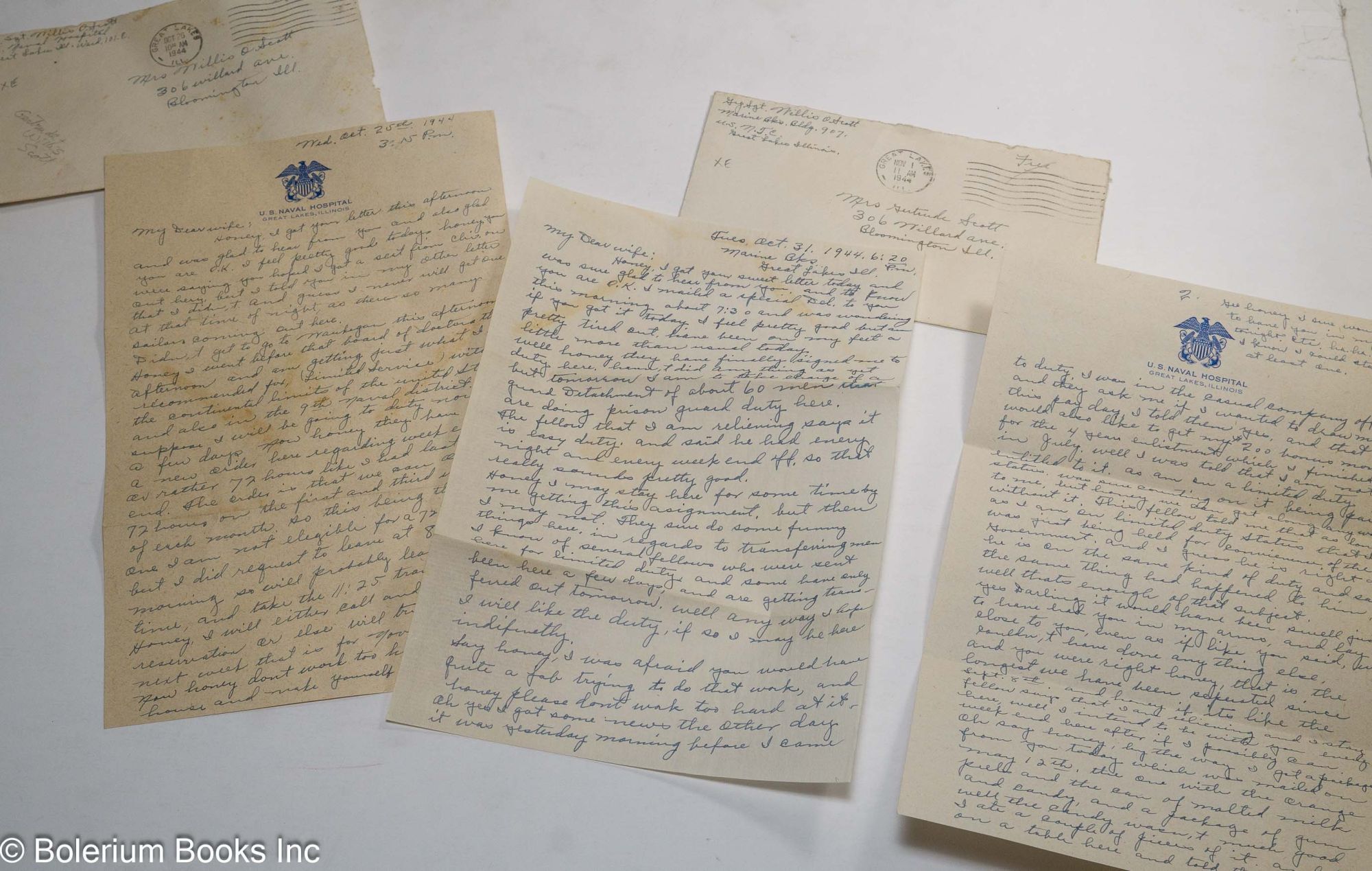 Willis O. Scott letters to Gertrude Scott