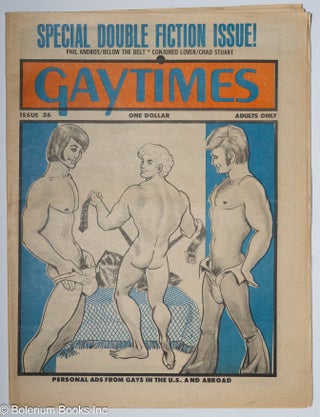 Cat.No: 313625 Gaytimes: #26: Special Double Fiction issue, Tom of Finland centerfold...