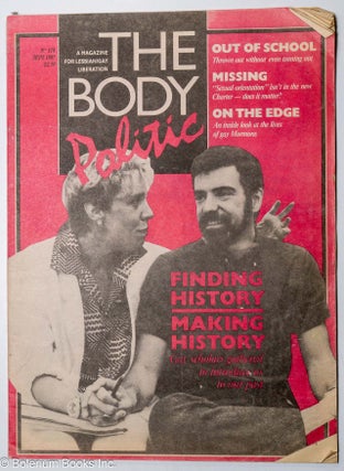Cat.No: 313743 The Body Politic: a magazine for lesbian/gay liberation; #118, Sept.,...