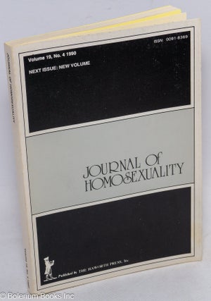 Cat.No: 313780 Journal of Homosexuality: Vol. 19, No. 4, 1990. John P. De Cecco