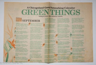 Cat.No: 313917 Green things; a Chicago green networking calendar (Autumn 1987