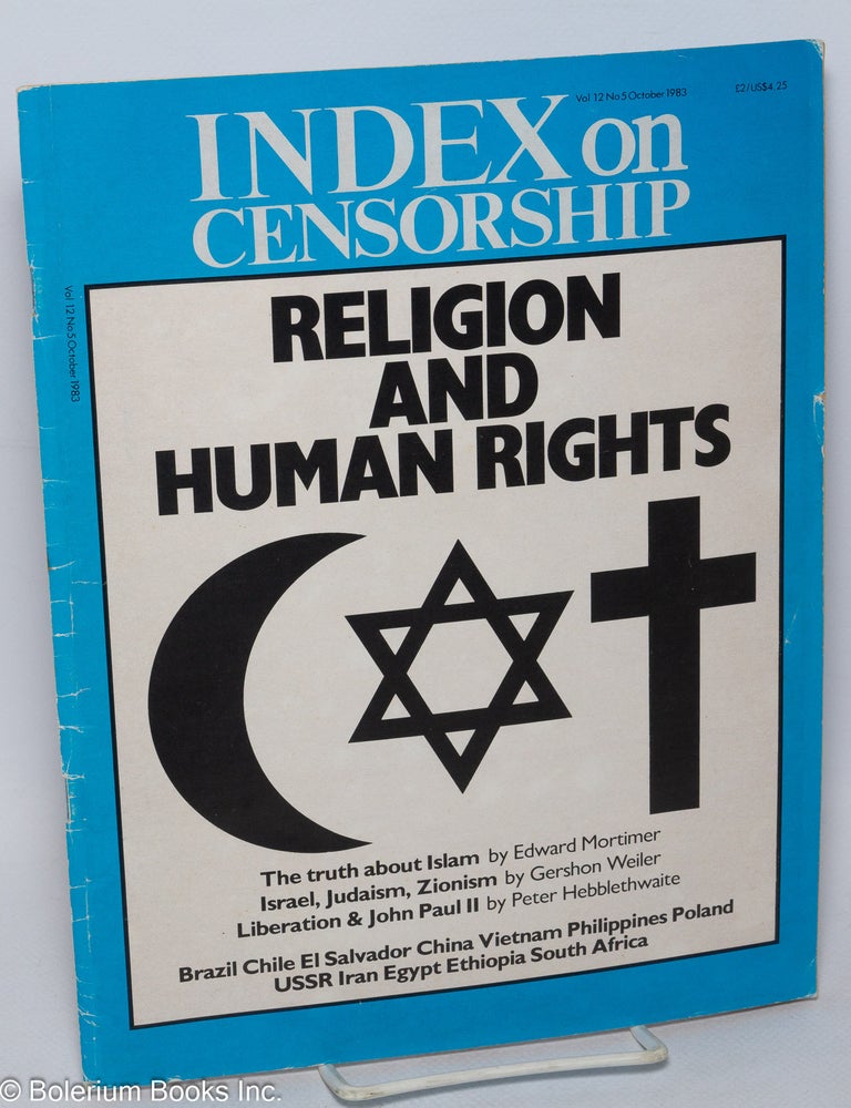 Cat.No: 313920 Index on censorship; vol. 12, no. 5 (October 1983)