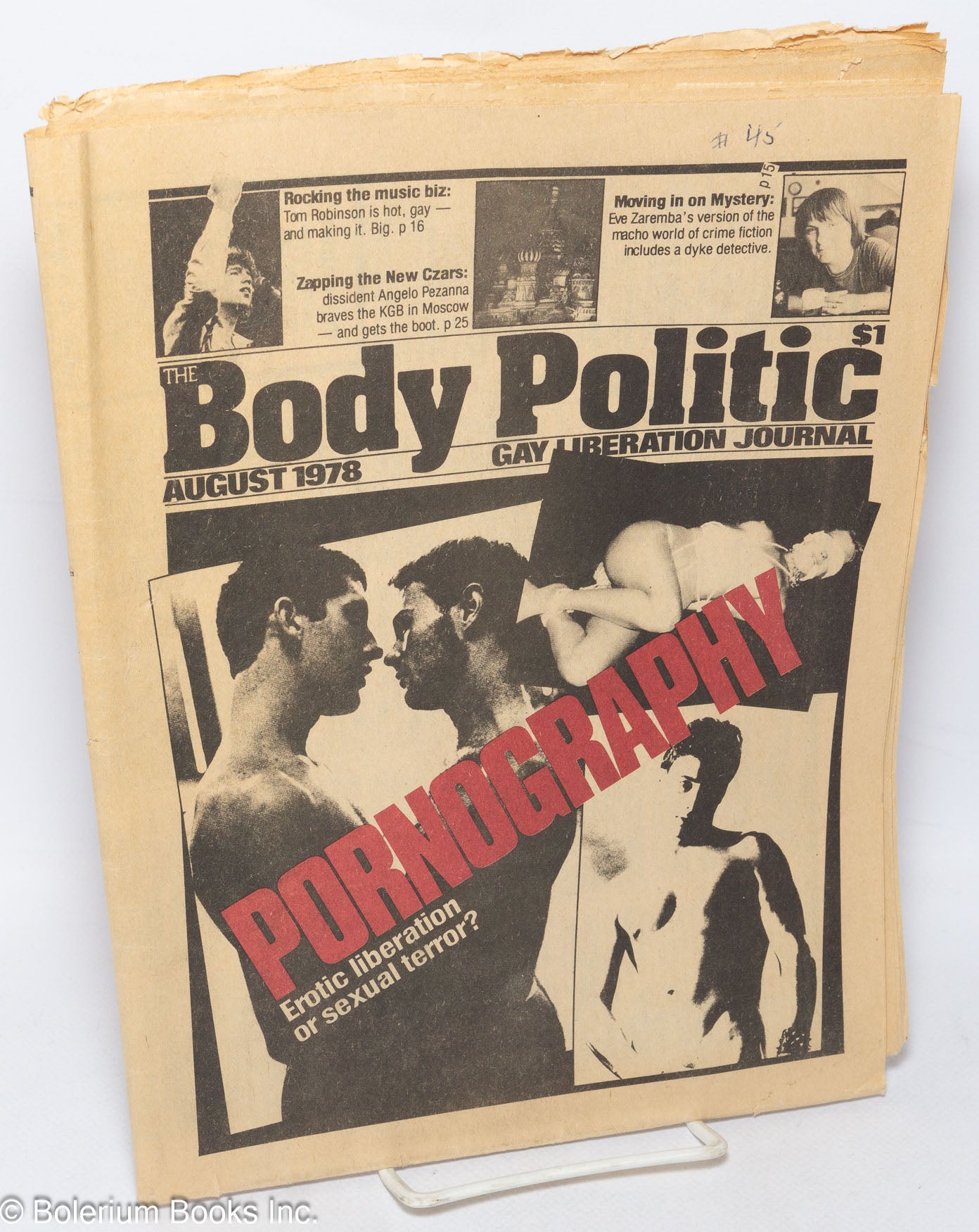 The Body Politic: gay liberation journal; #45, August, 1978; Pornography:  erotic liberation or sexual terror | The Collective, Lyn MacDonald Chris  Bearchell, Ian Young