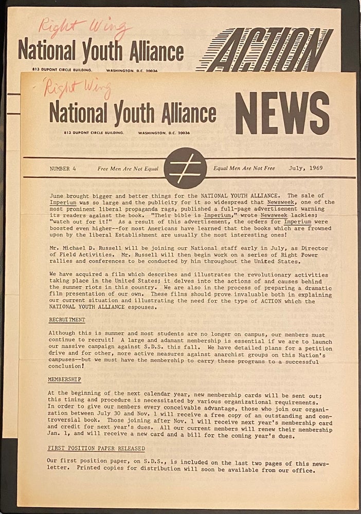 Cat.No: 313970 National Youth Alliance News (No. 4) together with National Youth