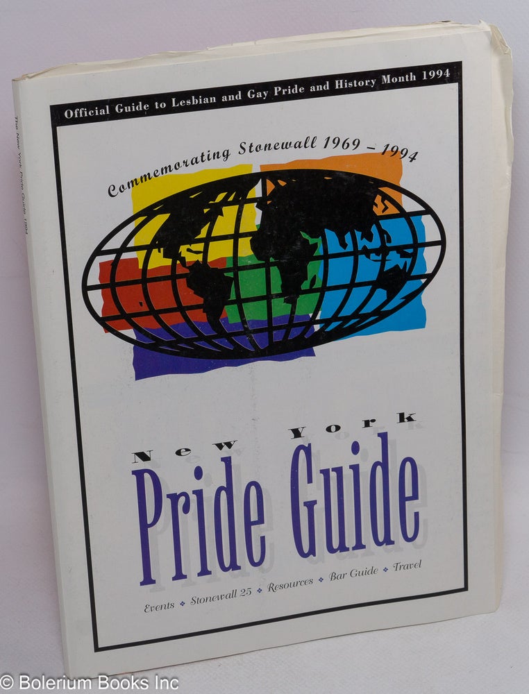 Cat.No: 313977 1994 New York City Pride Guide: the official guide to