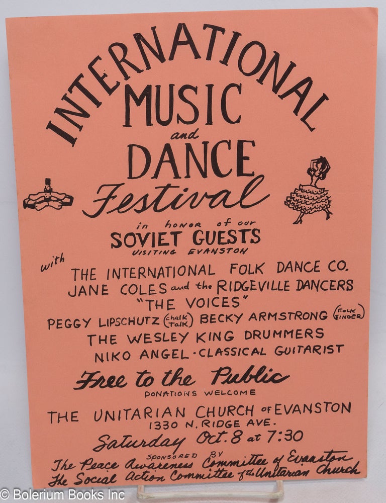 Cat.No: 313983 International music and dance festival in honor of our Soviet guests [handbill]