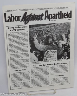 Cat.No: 314007 Labor against apartheid (fall 1988