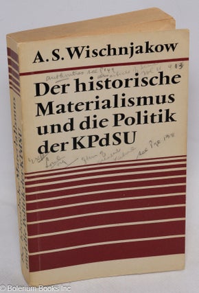 Cat.No: 314029 Der historische Materialismus und die Politik der KPdSU. A. S. Wischnjakow