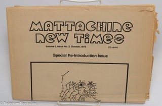 Cat.No: 314043 Mattachine New Times: vol. 1, #3, October 1975; special re-introduction...
