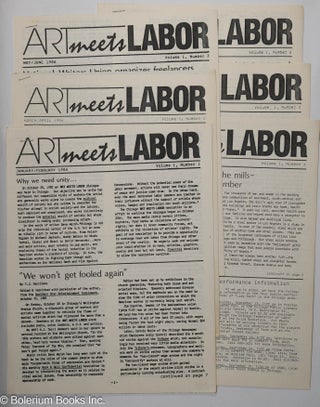Cat.No: 314091 Art meets labor; vol. 1, nos. 1-6